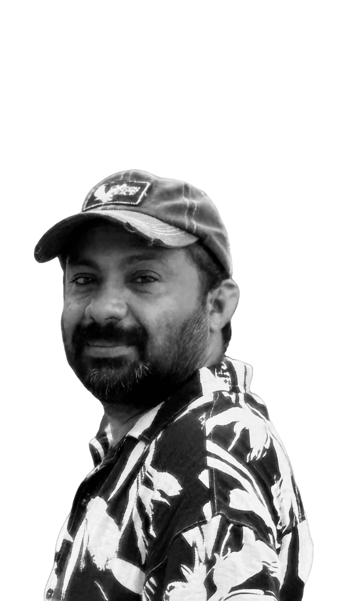 Portrait of Dhanesh T.D., artist at ISOAG Gallery, Dubai