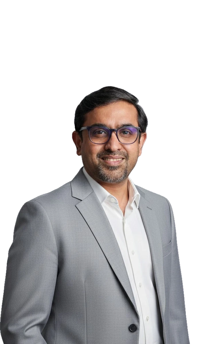Portrait of Vineeth, artist at ISOAG Gallery, Dubai