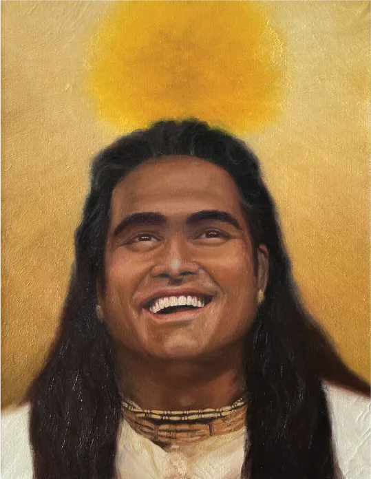 The Being was so happy with the life around him by Olivier Schuppisser