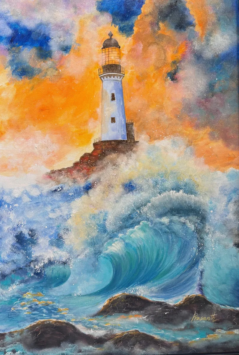 Stormy light house by Prasanth Chandran